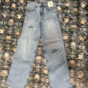 NEW Girl's Distressed Blue Jeans